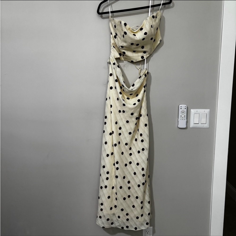 Princess Polly Jasira Strapless Polka Dot Maxi Dress Size 10 - Picture 3 of 8